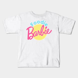 Foodie Barbie Serving Up Stylish Flavors Kids T-Shirt